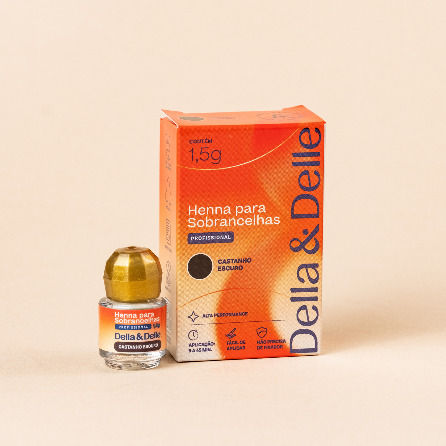 Henna DELLA & DELLE ( Castaño oscuro)