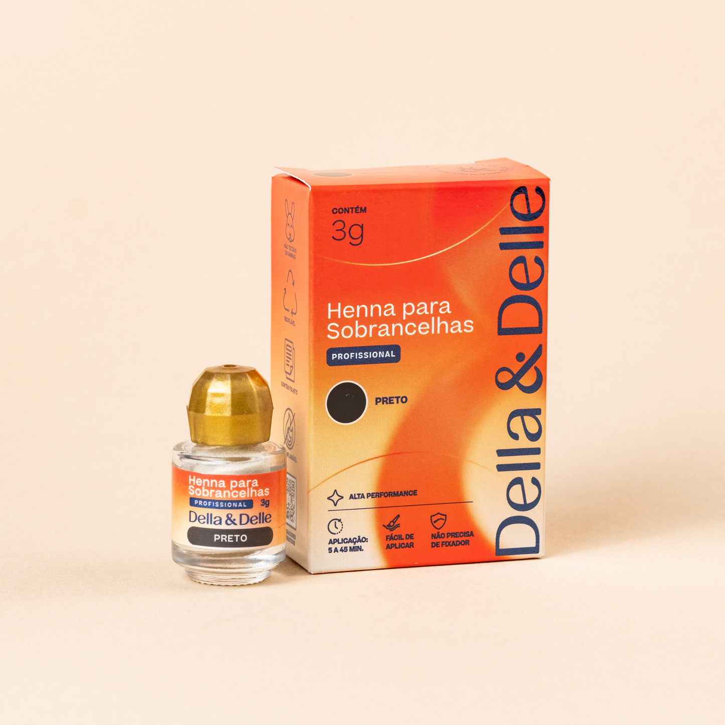 Henna DELLA & DELLE ( Preto )
