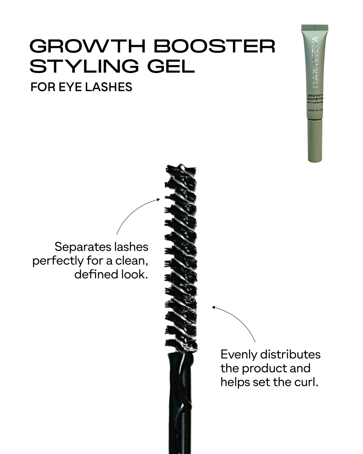 GROWTH BOOSTER Suero de gel avanzado para pestañas y cejas con Capixyl™ al 5%